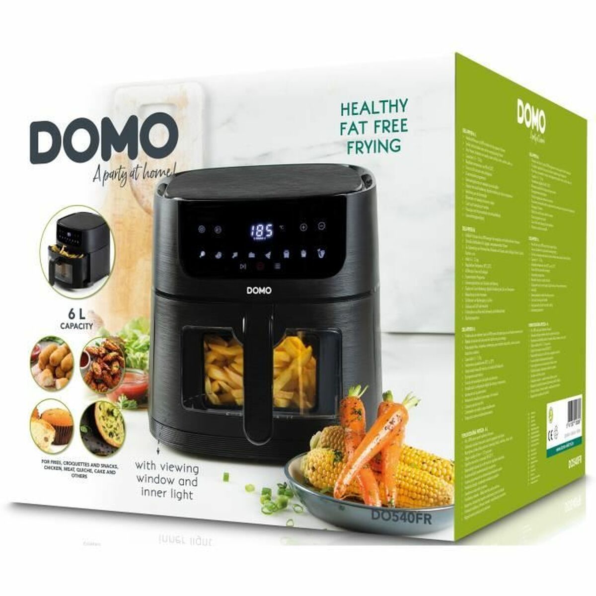 õhufritüüri DOMO Do540Fr 6 L